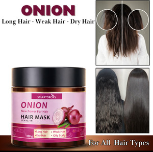 smartdrops Red Onion Mask with Almand oil & Aeloe vera for Anti Hair Loss & Hair Regrowth