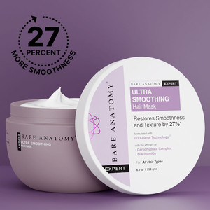 BARE ANATOMY Ultra Smoothing Hair Mask | Smoothens Hair | For Dry & Frizzy Hair