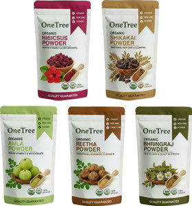 Onetree Amla, Reetha, Shikakai, Hibiscus, Bhringraj Powder for Hair - Image 6