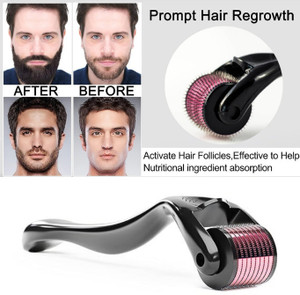 VILFLY Mind Matters Beard Growth Roller Derma Roller 1.00mm Hair Growth Stimulator