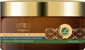 Lotus Organics+ Hair Fall Control Revival Mask | Repairs Damaged & Chemically Treated Hair
