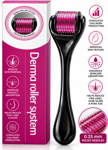 Glorica & co Derma Roller 0.5mm with 540 Micro Needles for Hair Growth, Beard, Face & Scalp