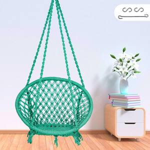 Patiofy Swing/ Swing for Adults/ Wooden Swing/ Wooden Swing Chair/ Hammock Swing/ Jhula Cotton Large Swing