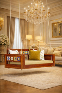 sonumart HIGHCLASSFURNITURE sheesham wood swing jhula Wooden Large Swing