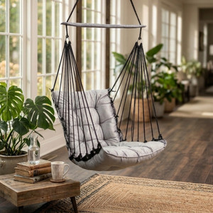 Swingzy Soft Polyester Hanging Swing for Adults/Hammock /Balcony Cotton Hammock