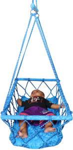HURF CARE (0-2 YEARS) NEW BORN BABY PALNA JHULA SWING Wooden, Cotton Large Swing