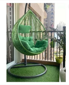 Artic Fashion Swing Single Seater Chair with Stand & Cushion Hook Outdoor Indoor|Patio|Garden Steel Hammock