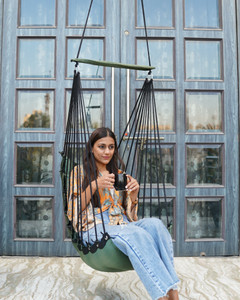 Patiofy Hammock Hanging Swing Chair Swing for Adult Hammock Swing for Home Cotton Hammock