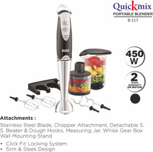 BOSS 450 W Black Hand Blender