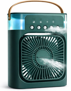 wealthvision enterprises Portable Mini Air Cooler Fan with Water Tank & Mist Cooling MCFAN104-GREEN USB Air Cooler