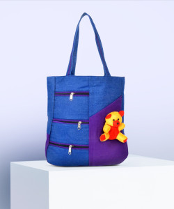 खाटूश्याम कलेक्शन महिलाओं के लिए बैंगनी, नीला शोल्डर बैग