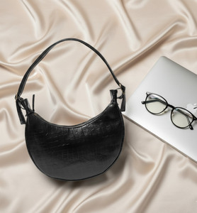 DONICY Women Black Shoulder Bag