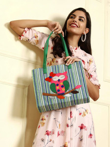 ENSAC Women Green, Pink Shoulder Bag
