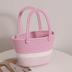 GHATIN Women Pink, White Hand-held Bag