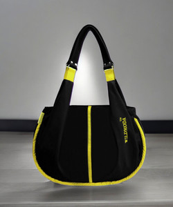 Wildmoda Women Black, Yellow Shoulder Bag