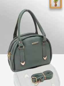 Abu fashion Women Green Hand-held Bag