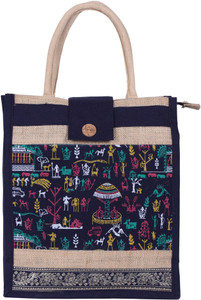 Kgn handicrafts Men & Women Blue Messenger Bag