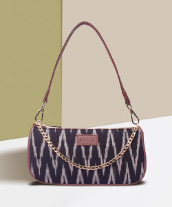 ZOUK Women Black, White Shoulder Bag