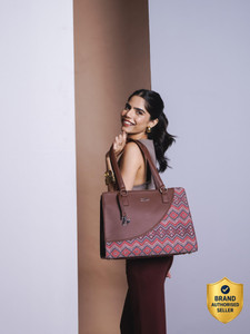 ZOUK Women Tan Tote - Image 6