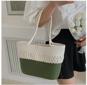 DYARCHY Women Green, White Hand-held Bag