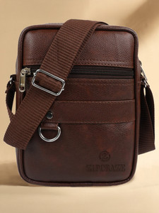 ZipCraze Men Brown Messenger Bag