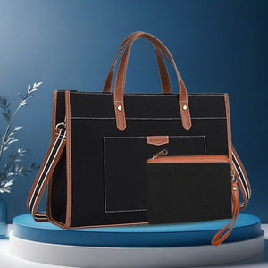 Buy Womanix Women Black Hand-held Bag Black Tan Online Best Price in  India