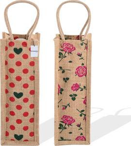 HOMESTIC Men & Women Red, Pink Bottle Bag