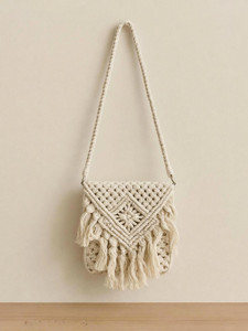 FAJRTRADERS Women Beige Shoulder Bag