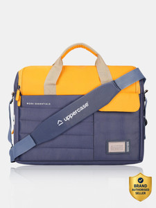Uppercase Men & Women Blue, Yellow Messenger Bag