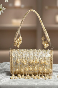 Zeba collection Girls Gold Handbag