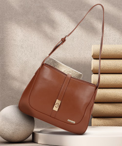 Fastrack Women Tan Shoulder Bag