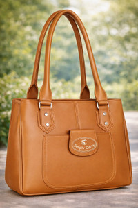 SIMPLYCARRY Women Tan Handbag