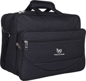 Wild Look Men & Women Black Messenger Bag