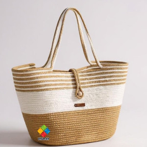 DYARCHY Women Beige, White Shoulder Bag