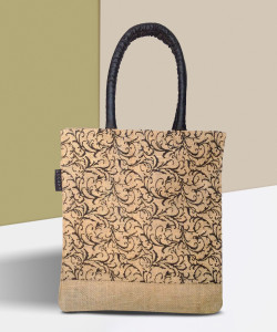 Foonty Women Black, Beige Tote