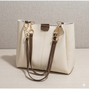 AMAN Women Beige Handbag