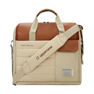 Uppercase Men & Women Beige, Brown Messenger Bag