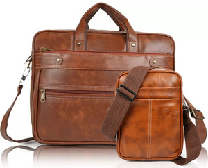 Parsley Men Tan Messenger Bag