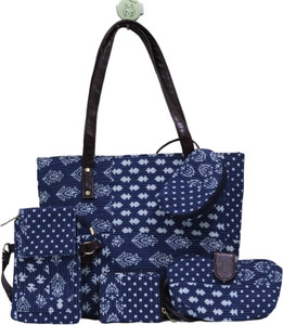 Shivkari Women Blue Hand-held Bag