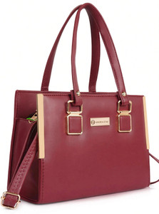 Golden Star Women Maroon Hand-held Bag