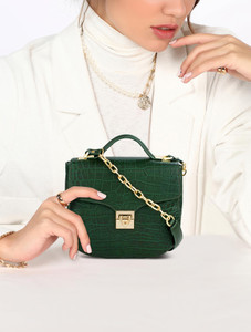 HIDESIGN Women Green Shoulder Bag