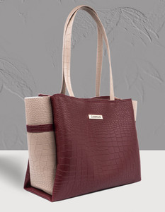 CarryLux Women Maroon, Beige Shoulder Bag