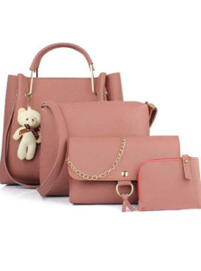 Women Craft Women Pink Handbag