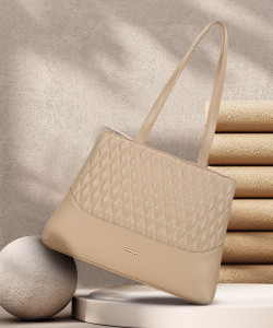 Fastrack Women Beige Satchel