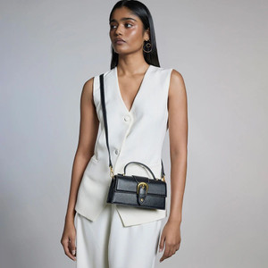 Miraggio Women Black Sling Bag