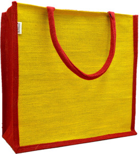 JUTEKA Women Yellow Tote