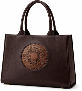 BESTNERY Women Brown Handbag