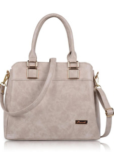 FOMMIL Women Beige Handbag