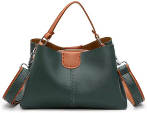 Women Craft Women Green Hand-held Bag