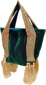 JDDCART Women Green, Gold Hand-held Bag